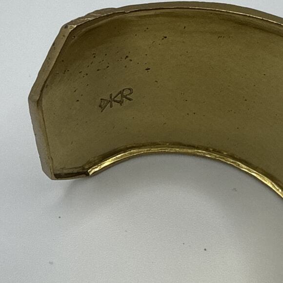 Silpada KR Collection Cuff Bracelet Gold Tone Statement Runway - Picture 4 of 10